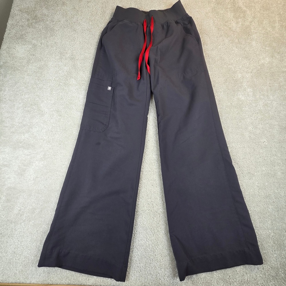 FIGS Salina Wide Leg Scrub Pants Lot of 2 Grey Black XXS Petite